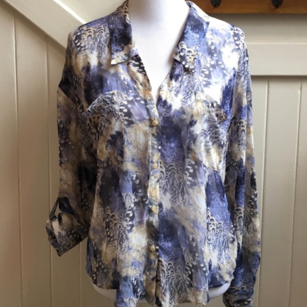 Free People Floral Blouse XS